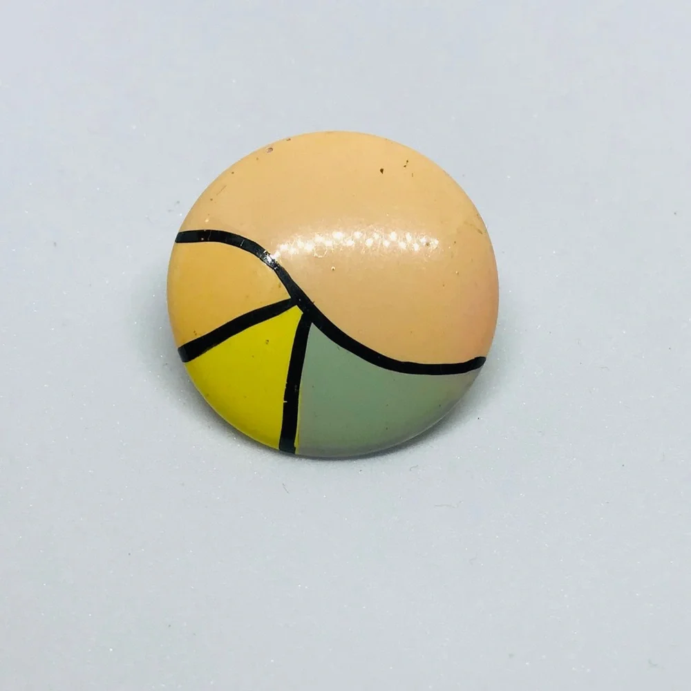 Vintage Handmade Hand Painted SINGLE Earring One earring Unique Rare Beauty